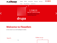 Tablet Screenshot of flexofem.com